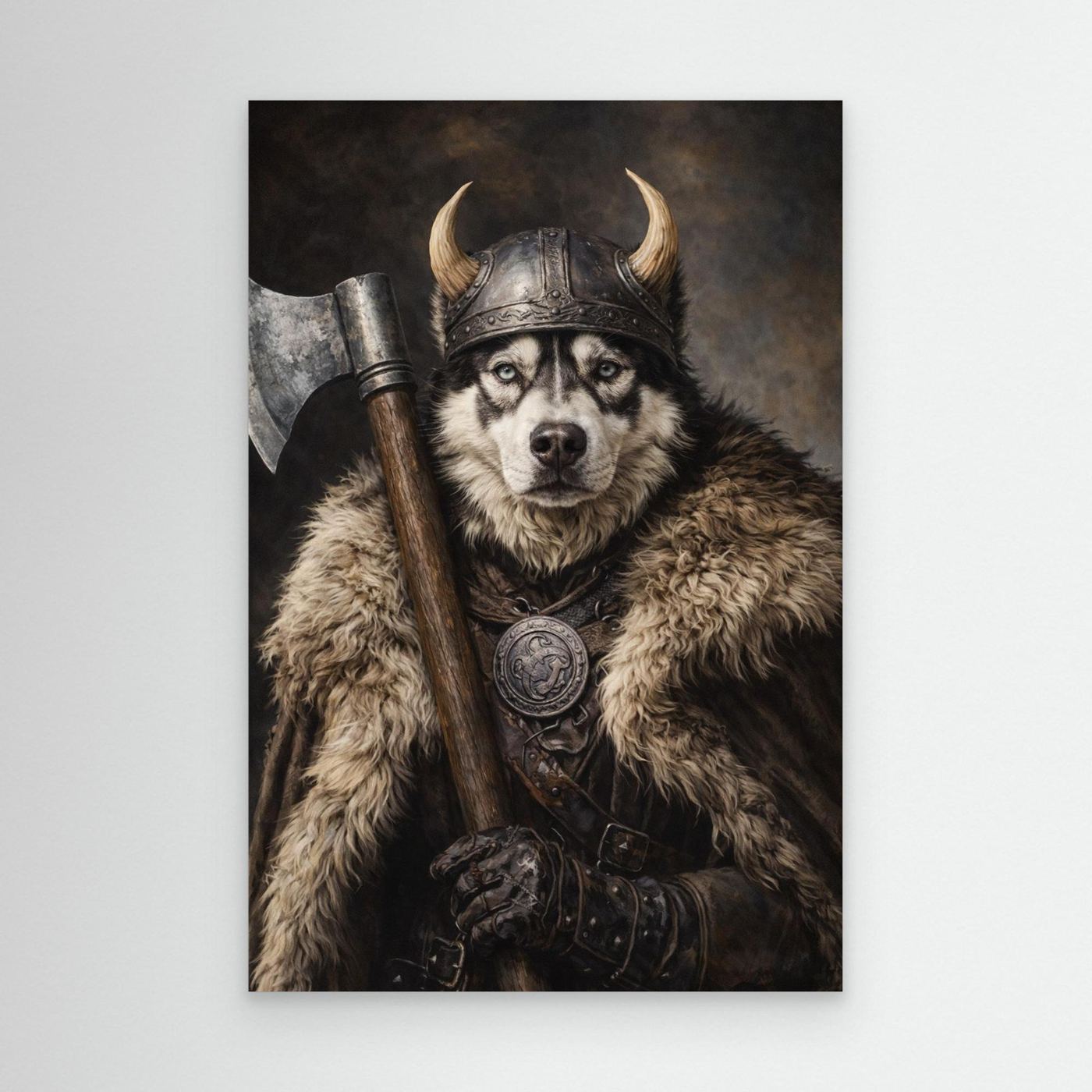 The Viking Warrior - Personalized Pet Canvas Print