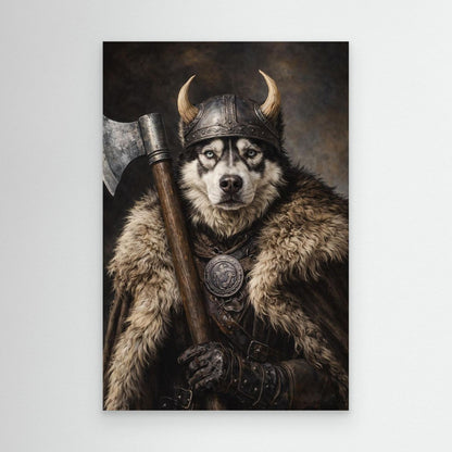 The Viking Warrior - Personalized Pet Canvas Print