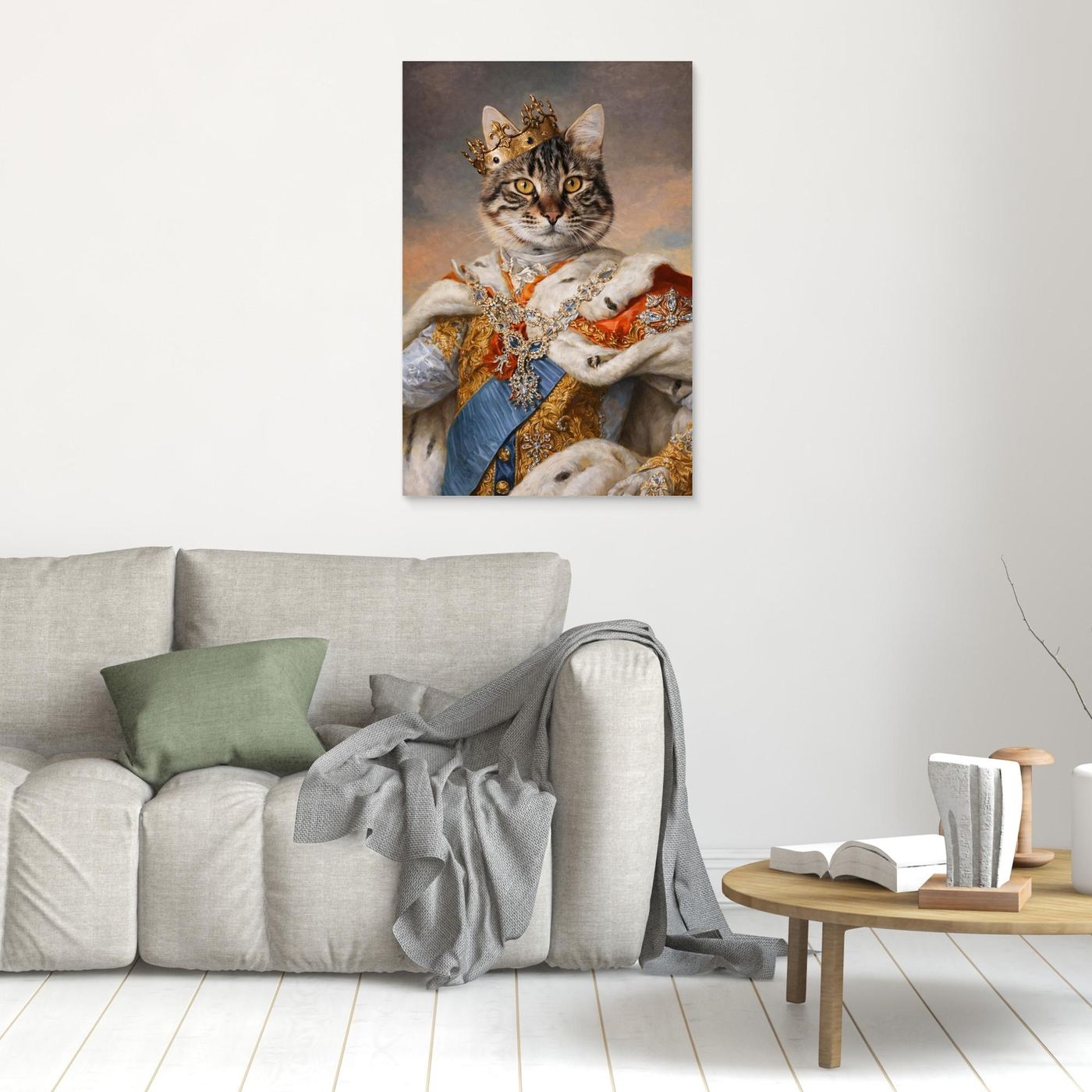 The Noble Prince - Personalized Pet Canvas Print