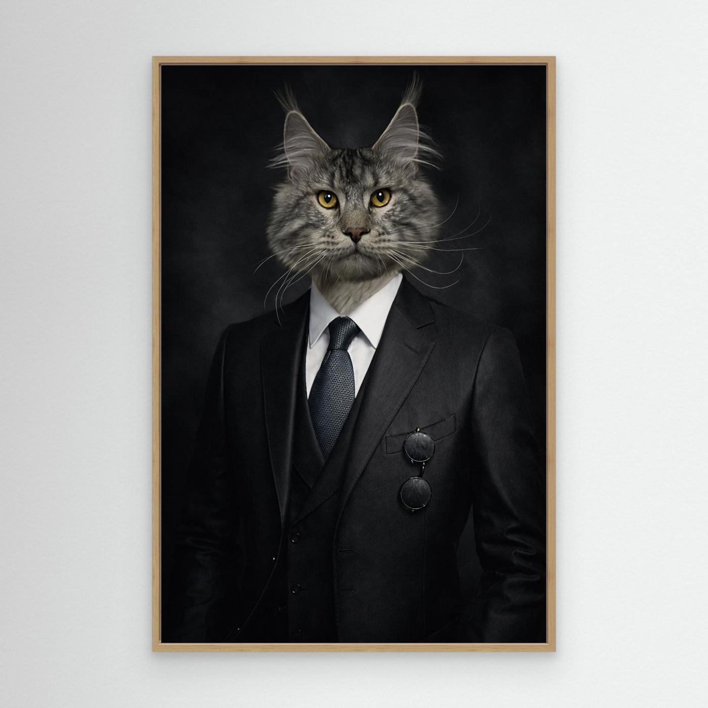 Elite Gentleman - Personalized Pet Canvas Print