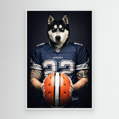 The Touchdown King – Personalized Pet Canvas Print