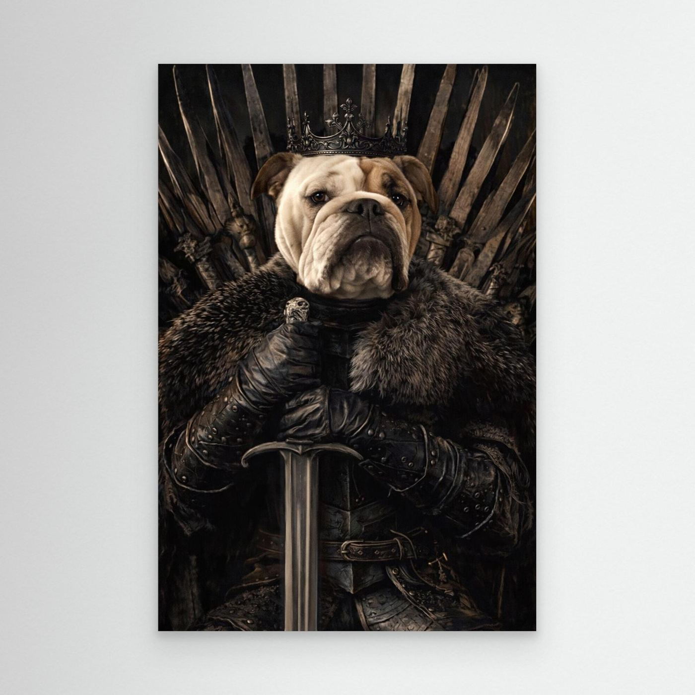 The Iron King - Personalized Pet Canvas Print