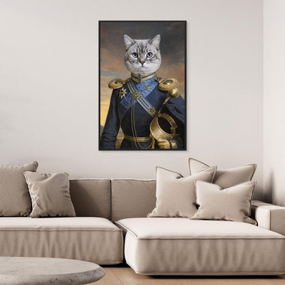 The Royal Commander - Personalized Pet Canvas Print